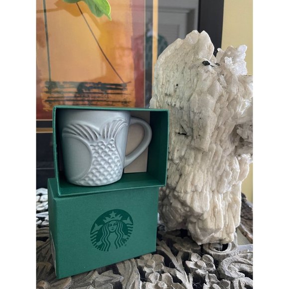 Starbucks 3oz Demitasse Espresso Cup Siren Mermaid Tail with box  NWT 2016 - Picture 1 of 3